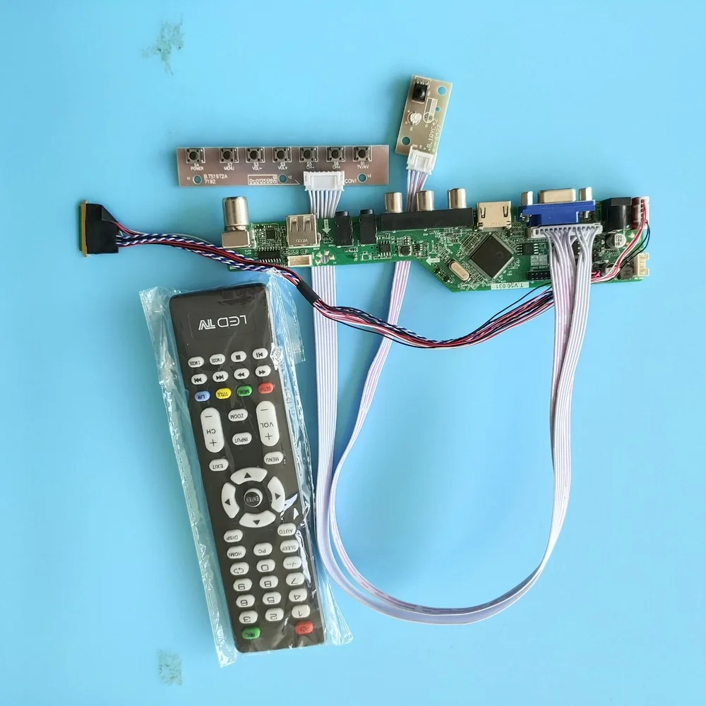 

Комплект для пульта дистанционного управления LP156WH2(TL)(AC) 1366X768 VGA LCD светодиодный 15,6 "USB 40pin LVDS TV AV панель контроллера платы контроллера экрана
