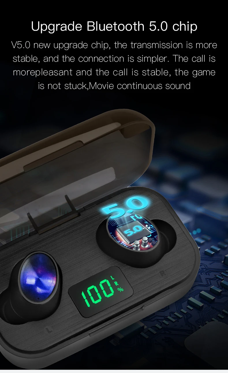 Ctype F6 TWS Bluetooth гарнитура Беспроводная Hi-Fi качество звука V5.0 наушники для спорта