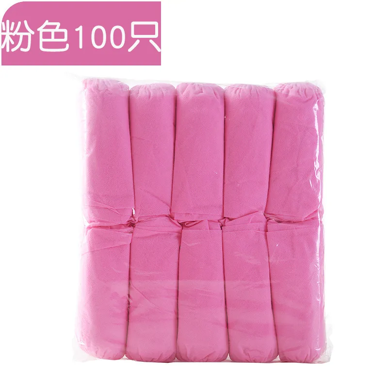 100 шт обувные пылезащитные Чехлы одноразовые Нескользящие дождевые чехлы для