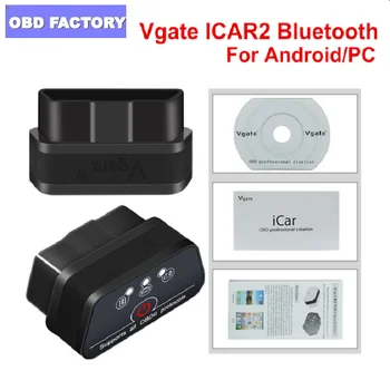 

Vgate Icar2 Bluetooth OBD2 Diagnostic Scanner ELM327 For all OBD2 Protocols Scanner for Android/PC Code Reader For Most Cars