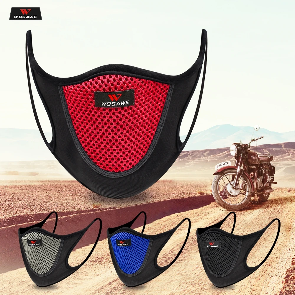 WOSAWE мотоциклетная маска для лица анти-загрязняющая пыль дышащая многоразовая