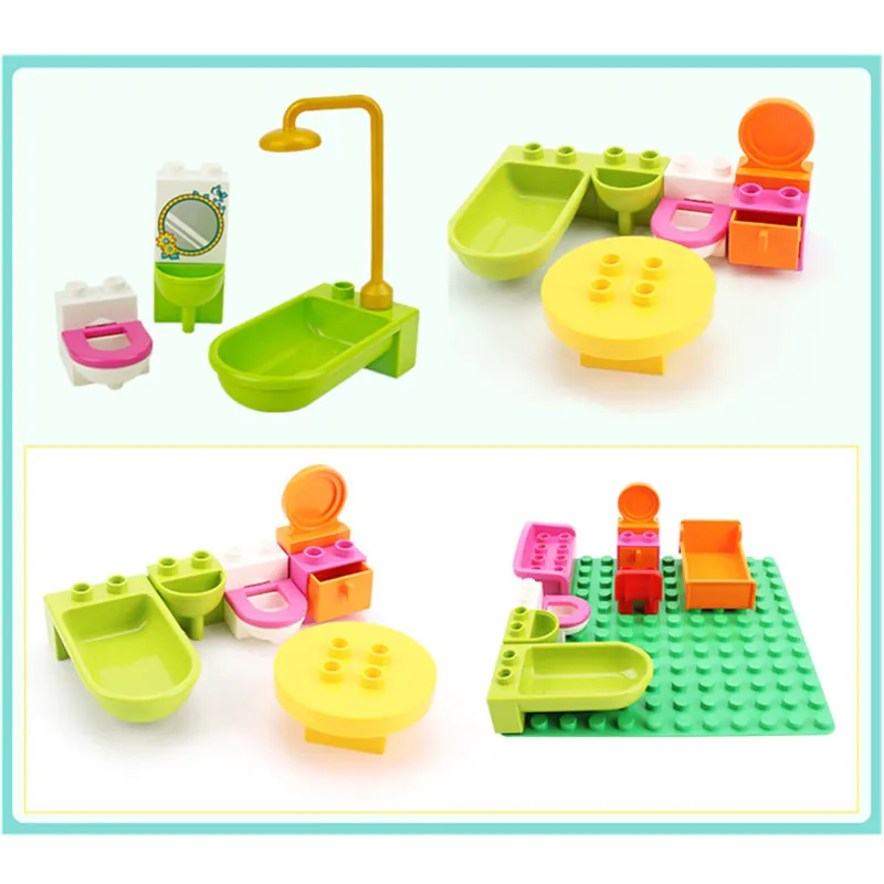Deluxe Dollhouse Building Set for Imaginative Play – Complete with Kitchen, Bedroom, Bathroom, Living Room, and Furniture Accessories