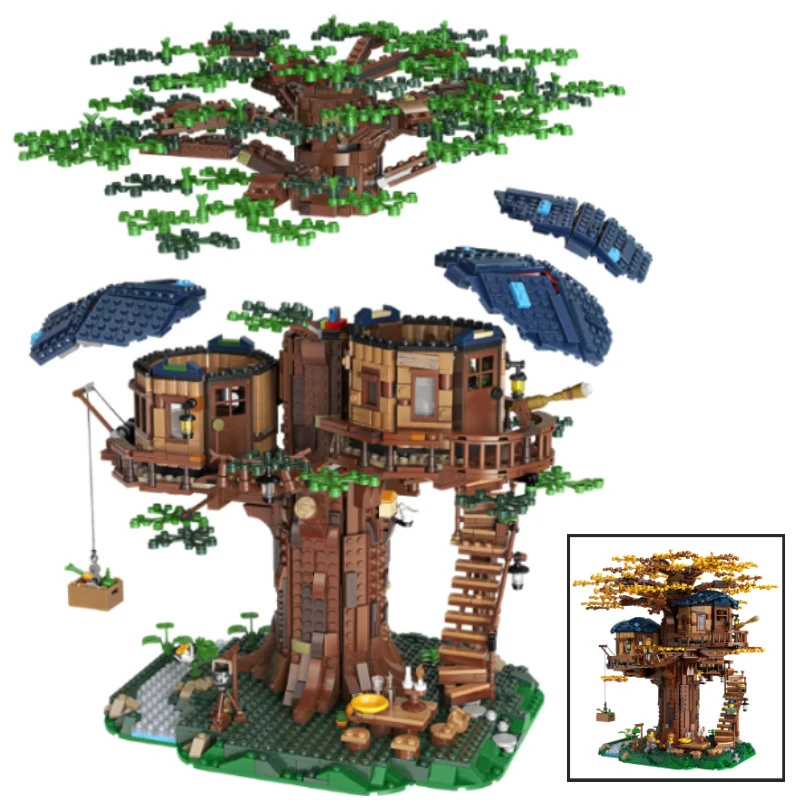 3117PCS Ideas Big Tree House Model Series Building Blocks Bricks DIY Wood Educational Toys Birthday Gift | Игрушки и хобби