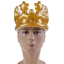 Verano natación círculo fiesta anillo diversión agua juguetes adultos niños oro inflable estrella corona globo sombrero piscina flotadores Decoración(China)