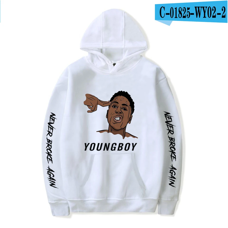 Харадзюку толстовки Горячая раппер YoungBoy никогда не сломался снова толстовки для мужчин и женщин уличная одежда для девочек мальчиков зимняя одежда - Цвет: 3