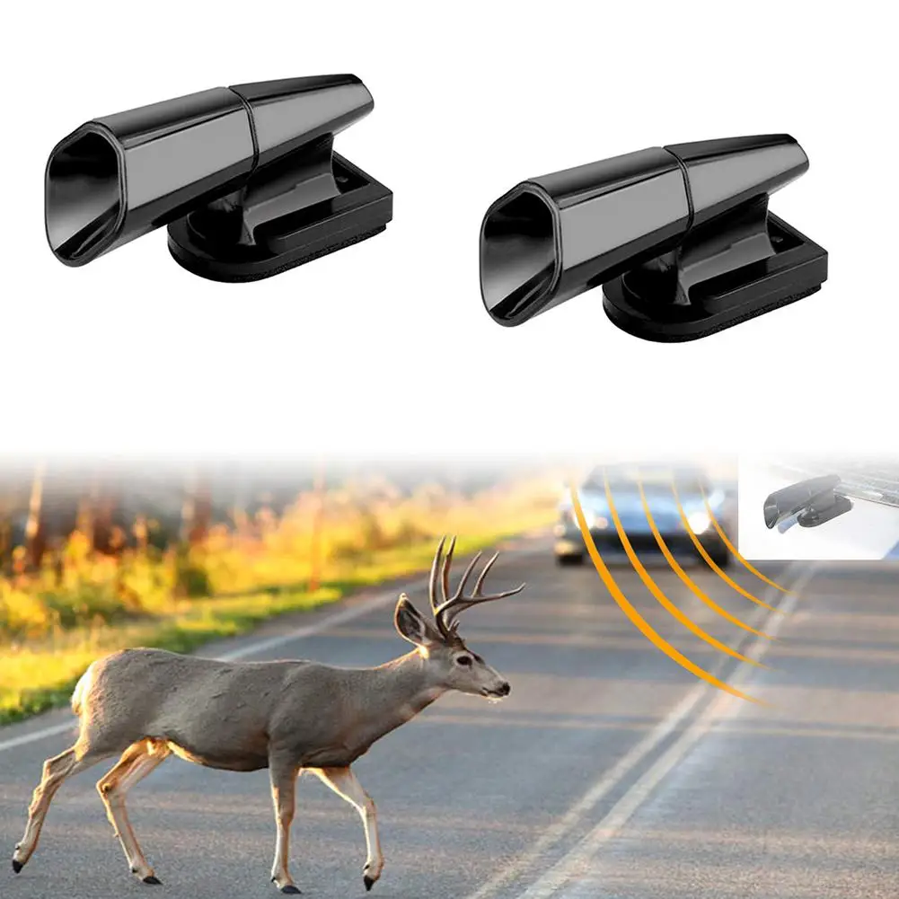 

2Pcs Ultrasonic Animal Saving Wind Whistle Cars Motorcycle Deer Warning Repeller Deer Warning Whistle
