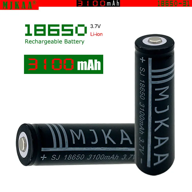 4 шт. 18650 аккумуляторные батареи (не АА батареи) 3 7 В 3100 мАч литий-ионный