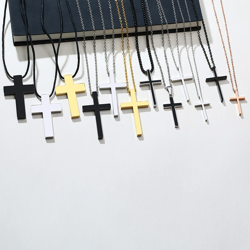 Мужская и женская цепочка с крестом Иисуса из нержавеющей стали|jesus cross necklace|cross