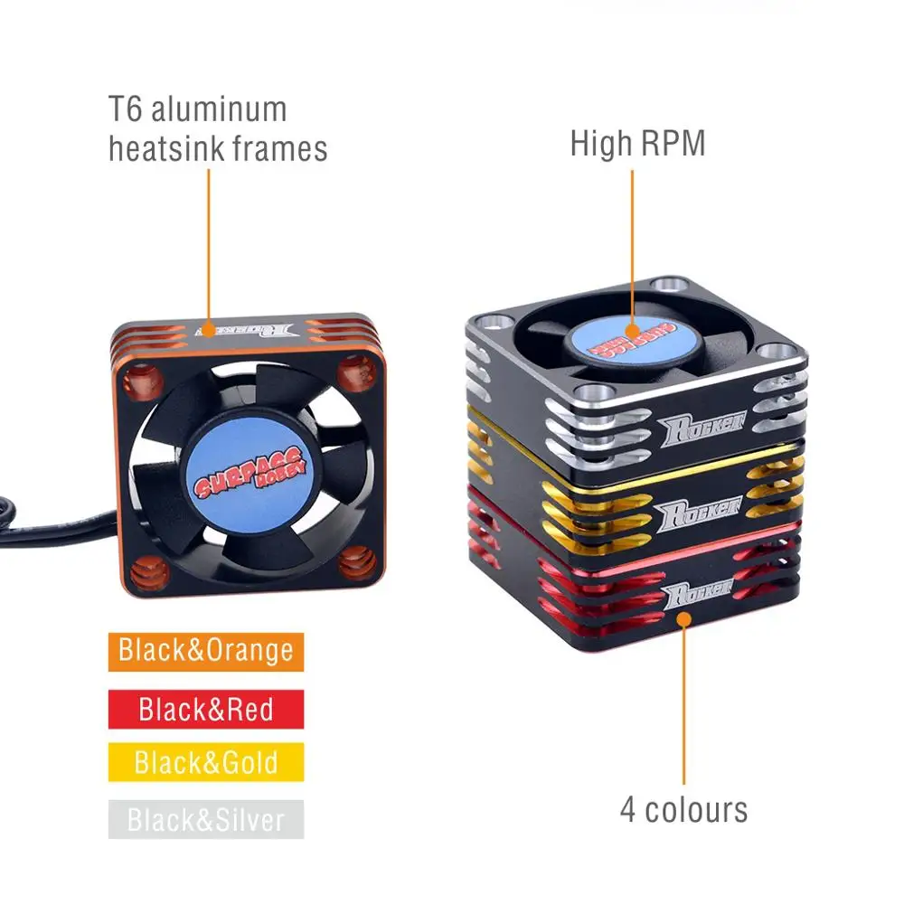 Ventilador de refrigeración de aluminio T6, disipación de calor de 28000RPM para Motor sin escobillas 540, accesorios para Dron, piezas de control remoto