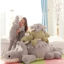 

New Large Crocodile Doll Pillow Leather Shell Cartoon Crocodile Doll Birthday Gift Skin-friendly Soft/Comfortable Sleeping Pad