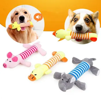 

Cute 1PC Plush/Rubber Dog Chew Squeak Toys Cat Vocalization in Cloth Dolls Toys Sustainability Pet Dog Accessories Products