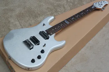 

Free shipping High-quality Silver music man john Petrucci signature electric guitar with 9V Battery Active Pickup -151-1
