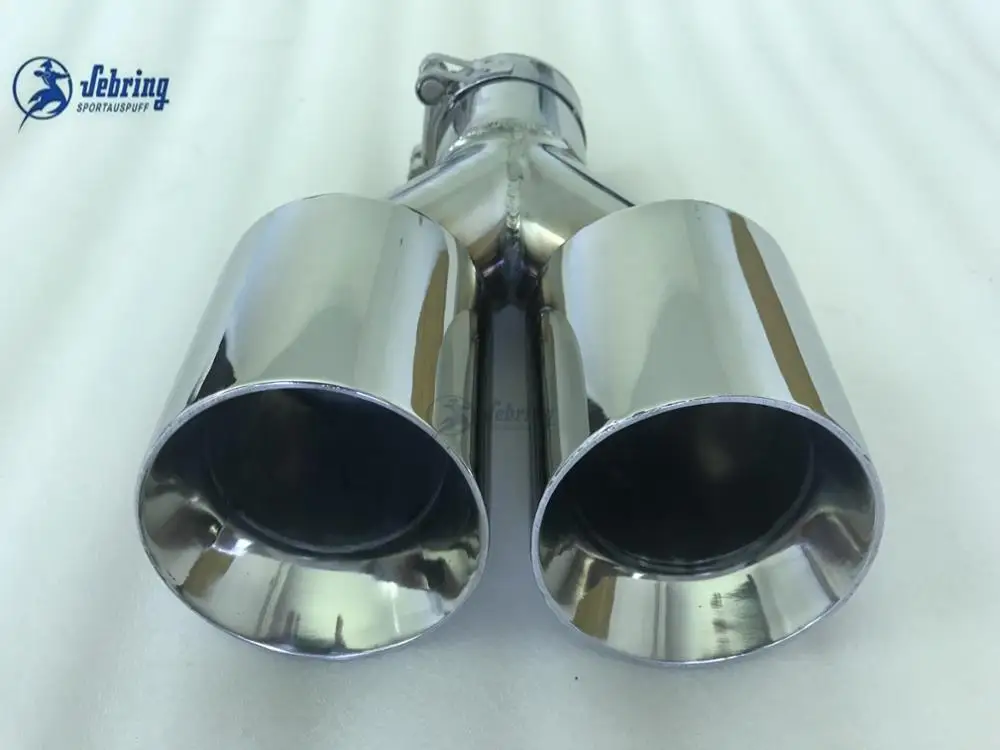 Stainless steel skew double steel Universal DUAL Automobile exhaust pipe Muffler Car accessories modification exhaust muffler tip,exhaust trim pipe,exhaust pipe muffler