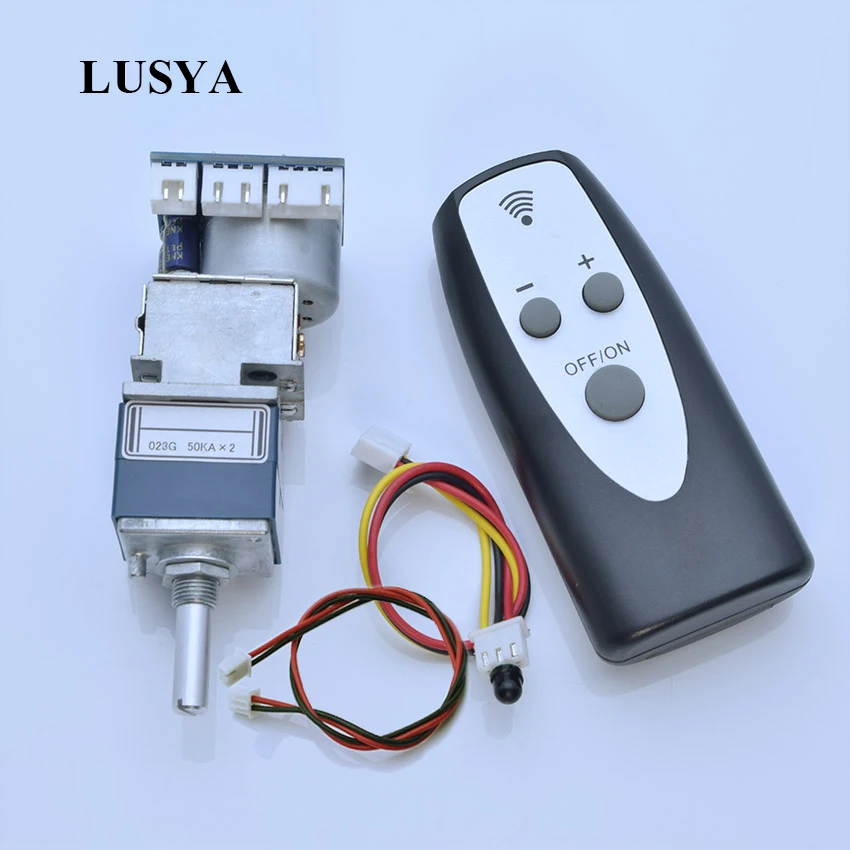 Lusya ALPS27 Audio Remote Control Volume Adjust Board With Semicircle Potentiometer For Audio Amplifier Preamp 50K 100K