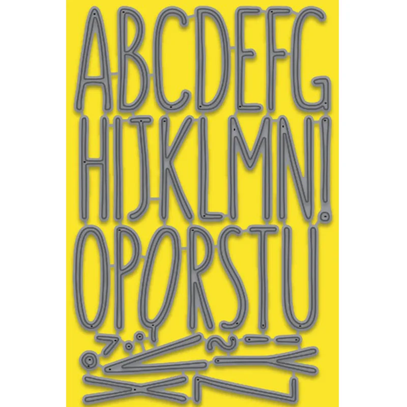 A-Z буквы алфавитов металлические Вырубные штампы трафареты A-Z буквы алфавитов высечки для изготовления открыток DIY Новые ремесла