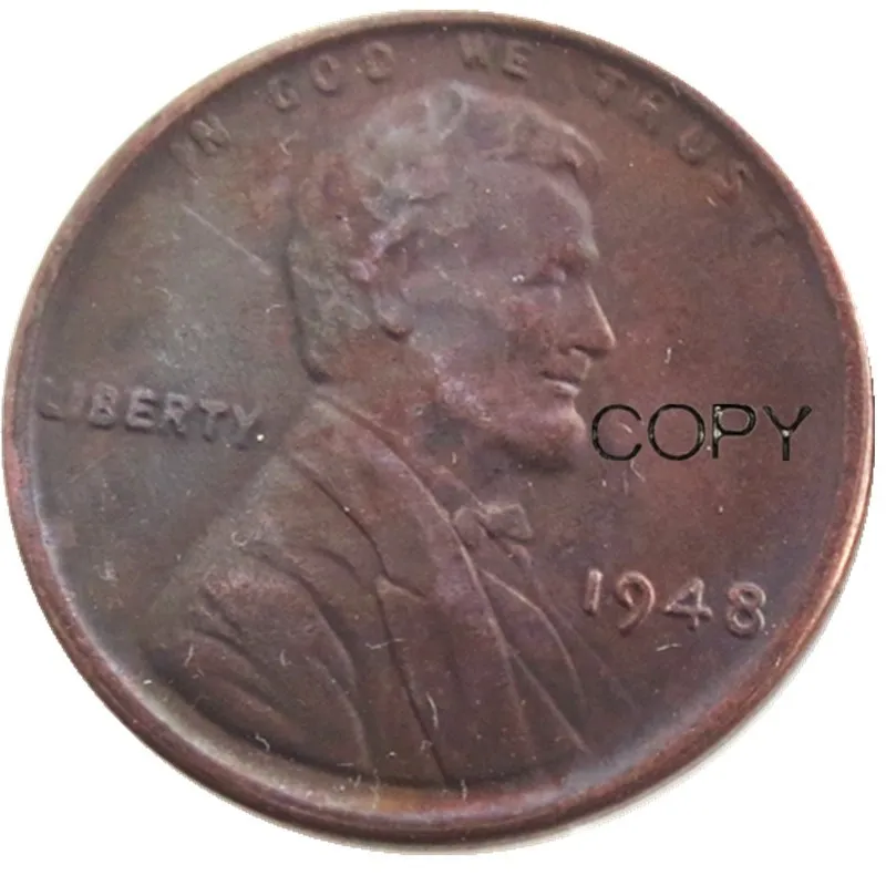 США один цент 1948 P/D/S копия монет