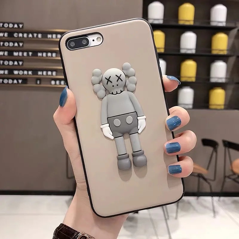 Для iphone 11 Pro Max 11Pro Роскошный бренд 3D силиконовая кукла игрушка мягкий чехол для iphone 6 6S 7 8 plus X XS чехол для Max XR