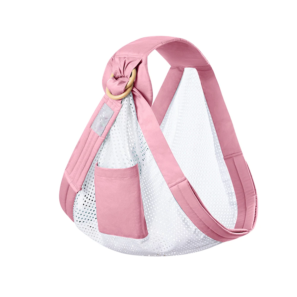 

Breastfeeding Sling Backpack Multifunction Infant Baby Wrap Carrier Toddlers Mesh Side Adjustable Ring Dual Use Shower Gift