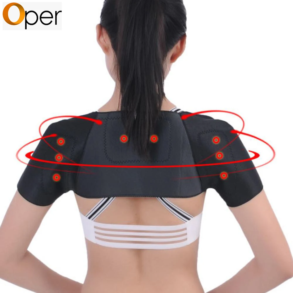 

New Adjustable Tourmaline Self-heating Sport Shoulder Straps Shoulder Neck Care Relief Pressure Relief Fatigue Posture Corrector