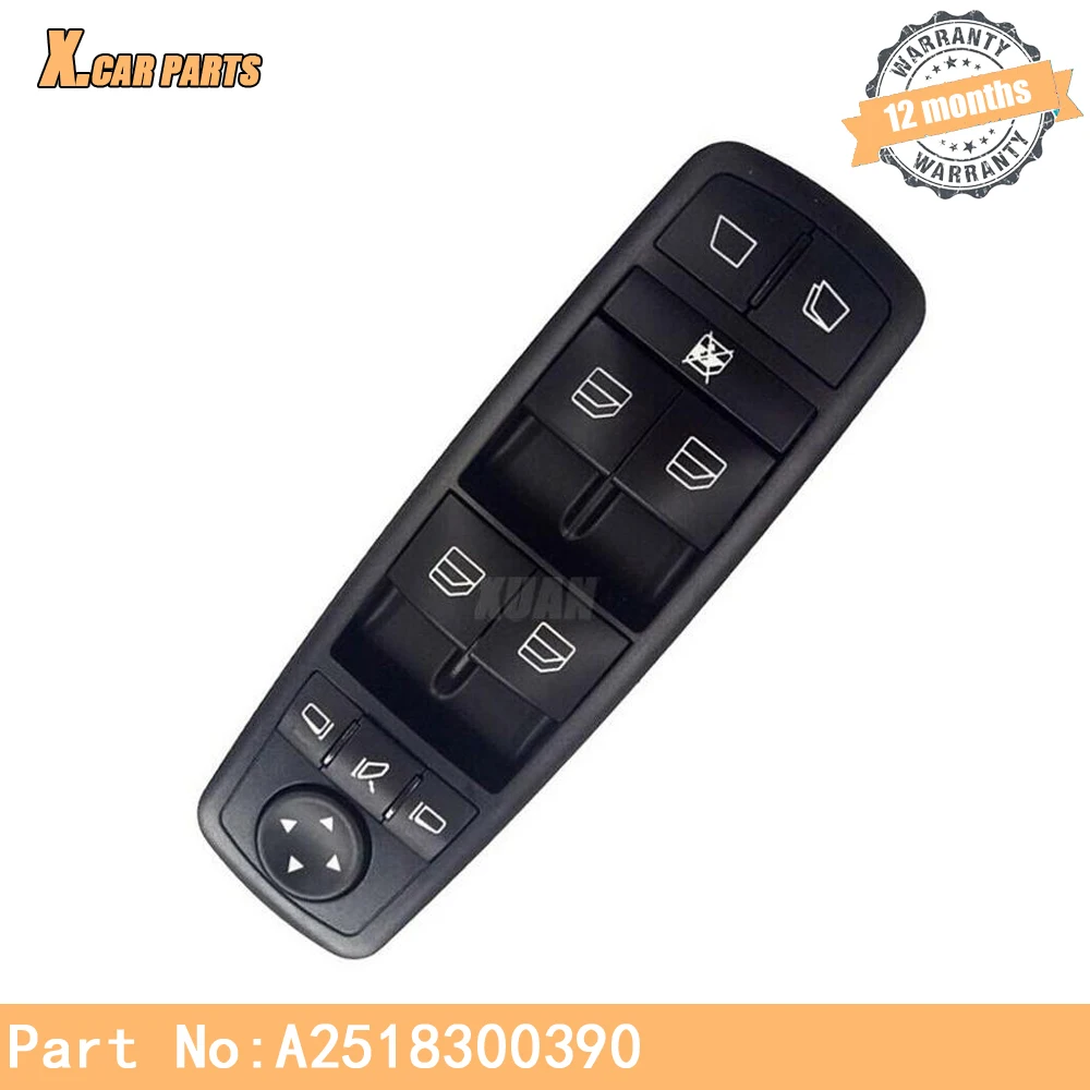 

Power Window Switch Control Master Switches A2518300390 For Mercedes Benz GL 320 350 450 R 280 300 320 350 500 550 63 AMG