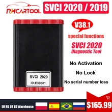 Obd2 svci 2020 v38.1 obd2 programador chave svci função de vvdi2 v2014 svci 2018 nenhum comandante limitado svci abrites para vag atualização
