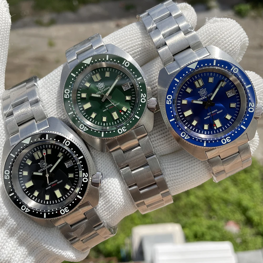 SteelDive-メカニカル腕時計,42mm,サファイアクリスタル,nh35