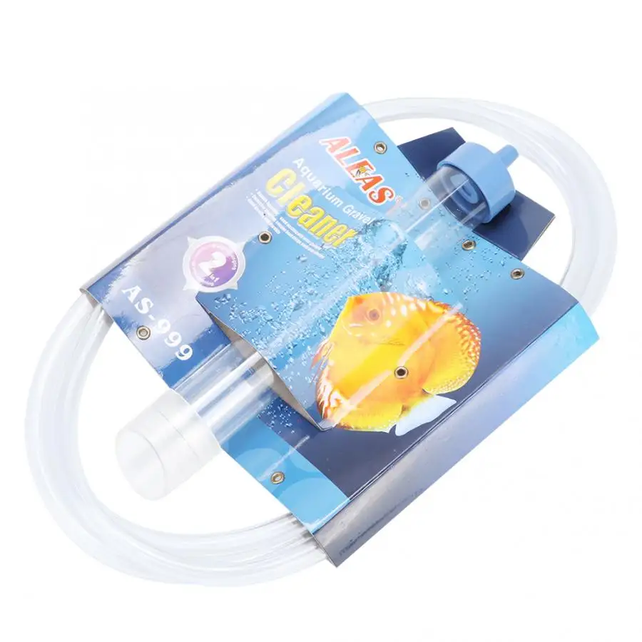 New PVC Small Fish Tank Cleaner Changing Water Tube Professional Pump Cleaning Tool Aquarium Kit Floating Brush Tools