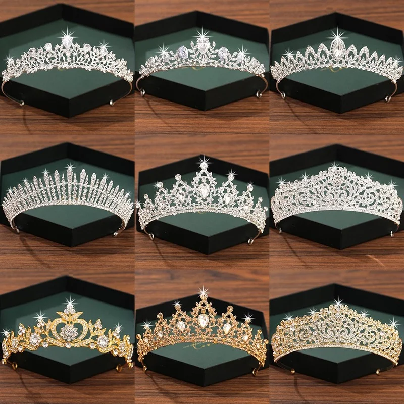 Тиара и корона серебряного цвета свадебные аксессуары для волос женщин невесты