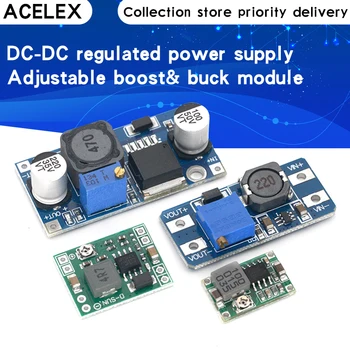 

DC-DC Voltage stabilized power supply module Adjustable boost& buck voltage regulator module LM2596S-ADJ MT3608 MP1584EN