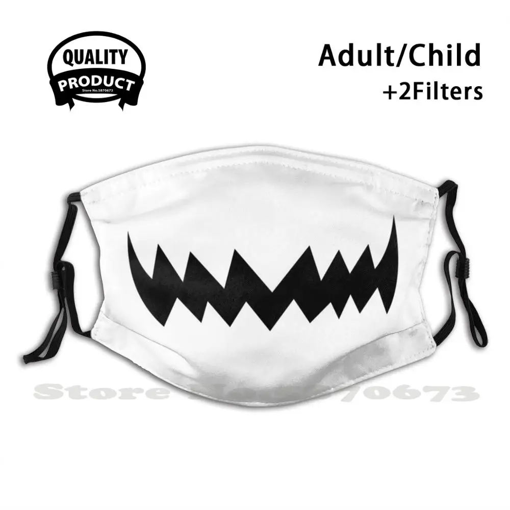 Pumpkin Smile Reusable Mouth Mask Washable Filter Anti Dust Face Masks Halloween Wicked Jack O Lantern | Аксессуары для одежды