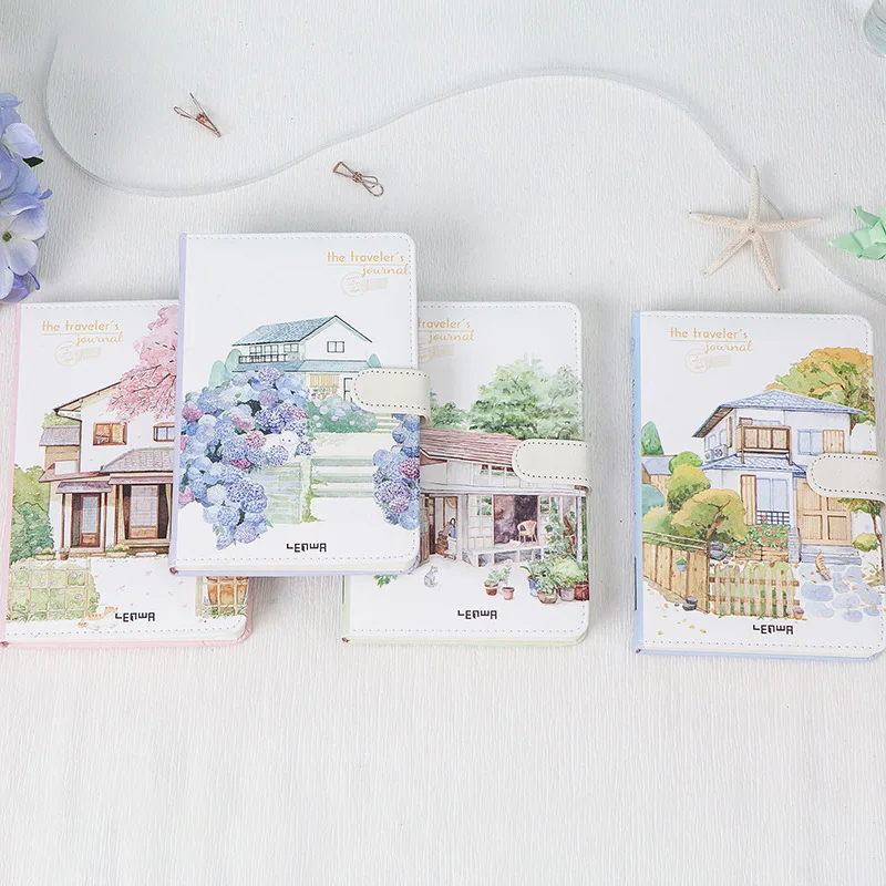 Fortune канцелярские товары LEnWA маленький внутренний двор Pu Магнитная защелка этот хипстер PDA книга креативный ноутбук A5 новые продукты оптом