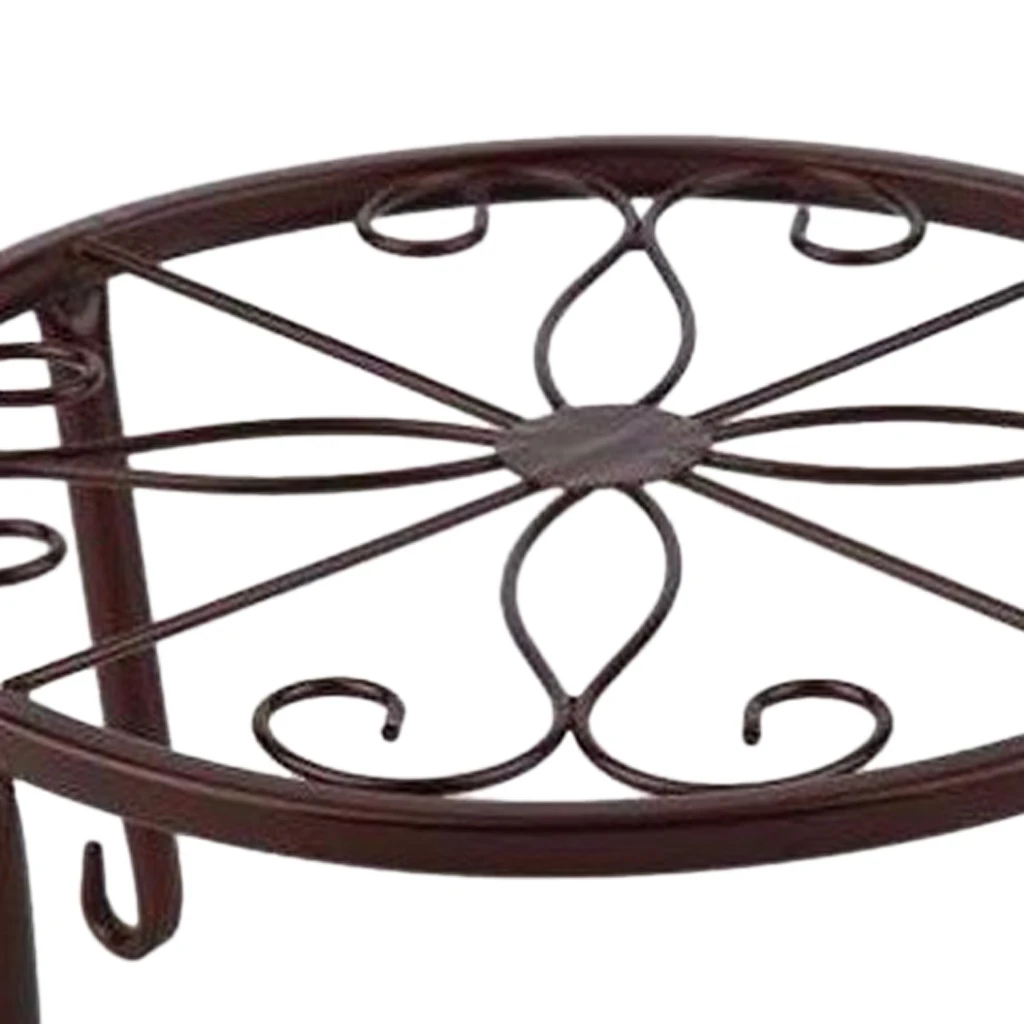 Iron Art Pot Holder Metal Plants Stand Flowerpot Holder Flower Pot Supporting Indoor Outdoor Garden Decor