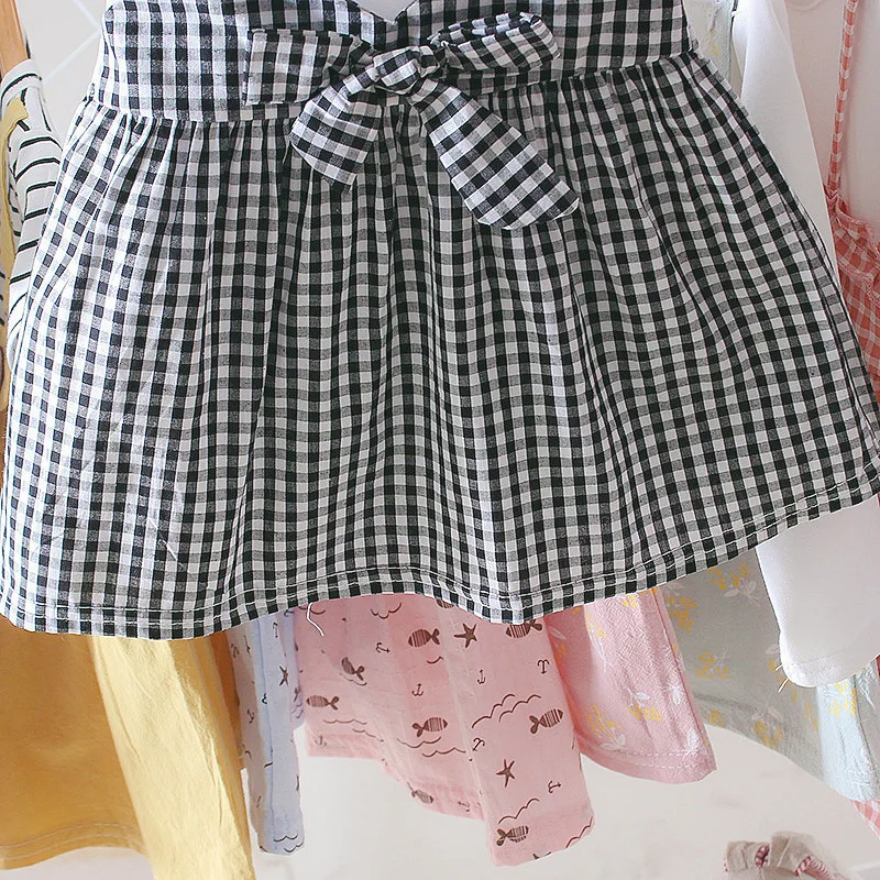 Hildren's Dress Summer New Girls Baby Strap Dress Korean Version of The Cartoon Stitching Dress 0-2Y Baby Fashion Dress