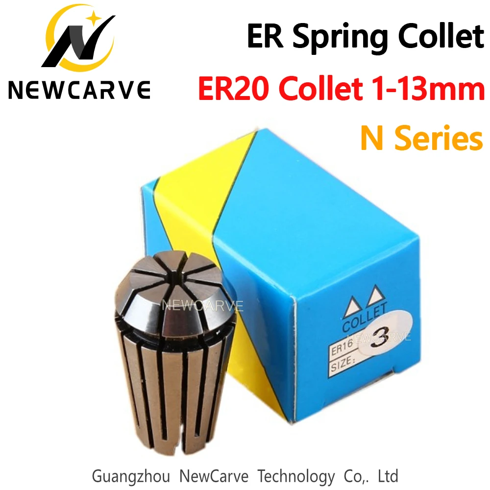 

ER20 Spring Collet Holder 1pcs From 1mm-13mm For CNC Milling Lathe Machine Spindle Motor NEWCARVE