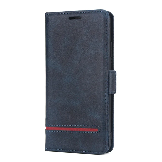 Blue 8Plus XS XR Max carкаса пары Простой модный флип чехол для iPhone 5 6 7 8 6S 5SE Plus Etui X чехол для карты Чехол для мобильного телефона - Цвет: Blue
