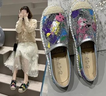 

Women Sneakers Crystal Vulcanize Shoes Woman New Bling Crystal Soft Sole Shoes Breathable Ladies Casual Flats Loafers
