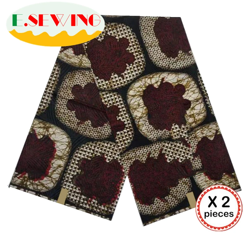 Настоящий голландский настоящий воск ткань Анкара африканская ткань 12 ярдов Хлопок Воск Принт Гана Нигерия для африканских платьев пэчворк 06