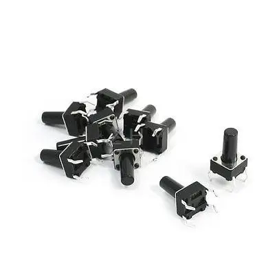 10 шт. 0,2" x 0,24" x 0,4" 4 прогибы PCB Mount моментальный тактовый переключатель