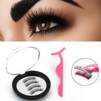

Magnetic Eyelashes Extension Natural False Eyelash Magnets Reusable Waterproof 5 Pairs Magnetic Eyelashes Set Makeup 3D Lash