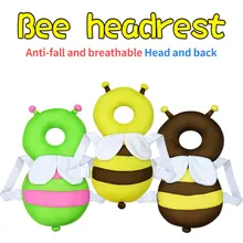 Almohada de dibujos animados para niños pequeños, almohada anticaída para bebés recién nacidos, cojín protector suave de algodón PP, cuidado seguro