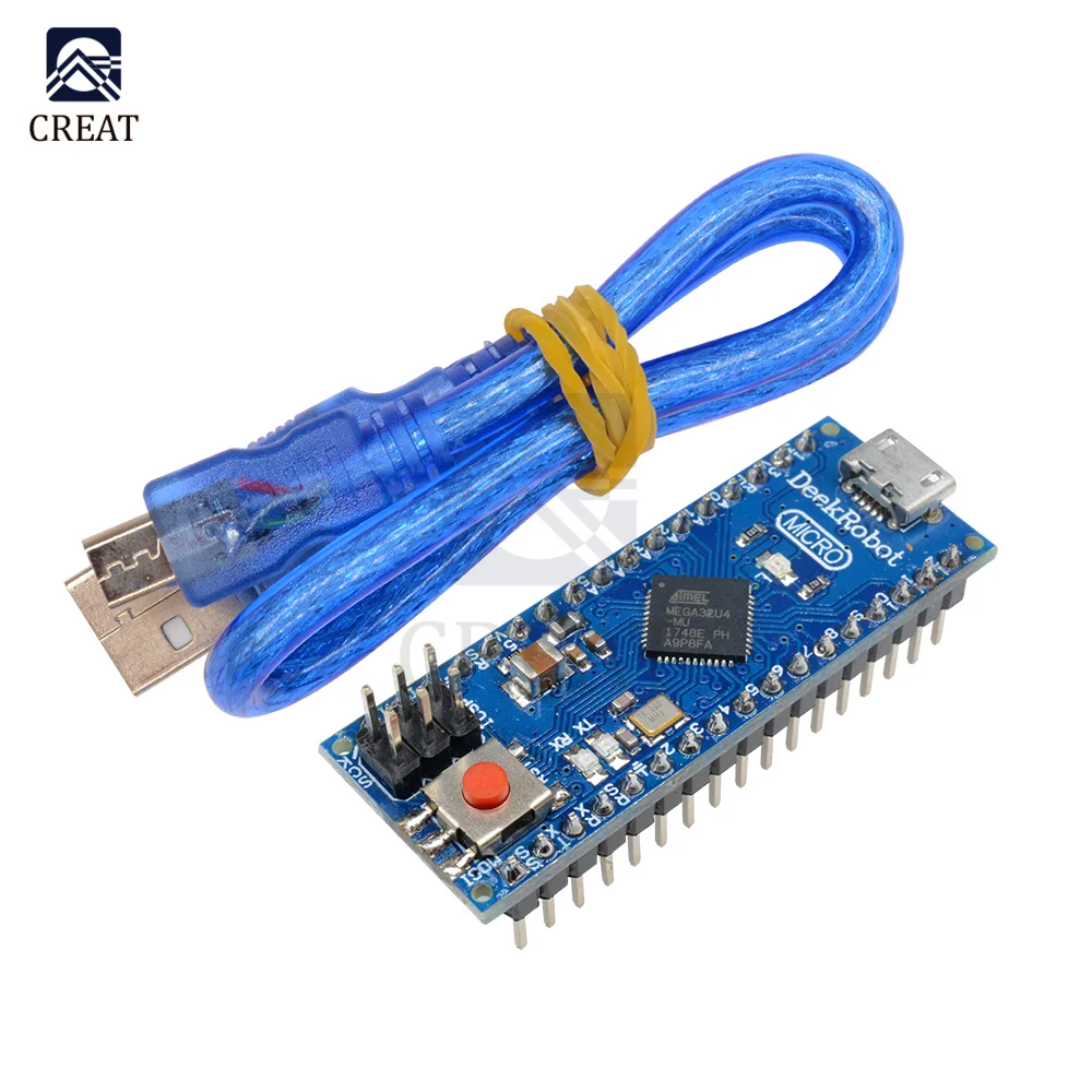Microcontroller 5v 16mhz Atmega32u4 Module Micro Usb Interface Board ...