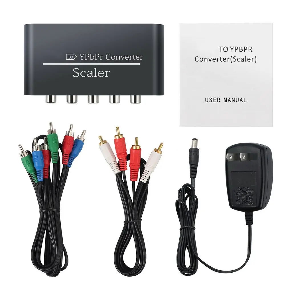 DC5V HDMI-совместимый вход к 1080P Компонентный видео YPbPr 3RCA RGB конвертеры скалер R/L