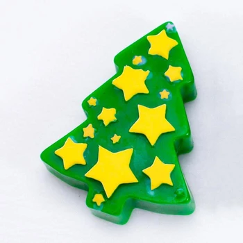 

Silicone mold for soap Christmas tree with stars 5181937