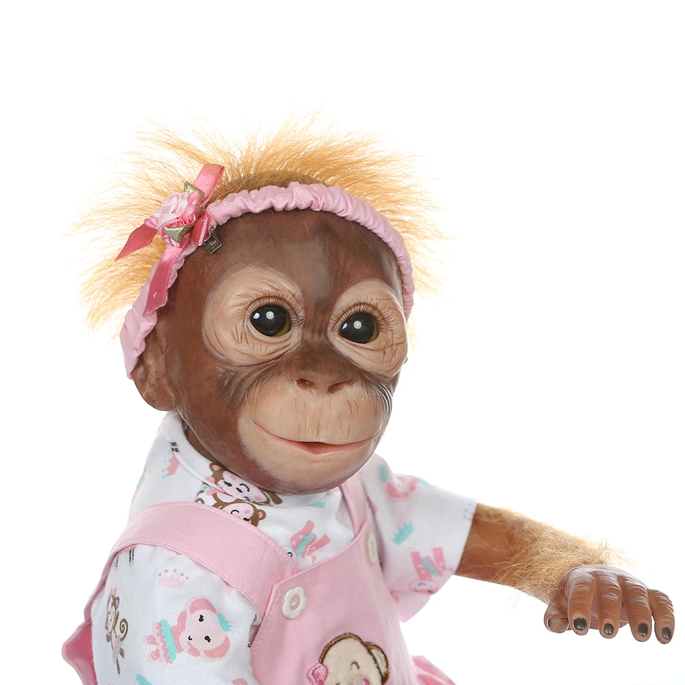 Lebensechte 21 Zoll Babypuppe Reborn Baby Puppe Affe Spielzeug Geschenk 52cm 