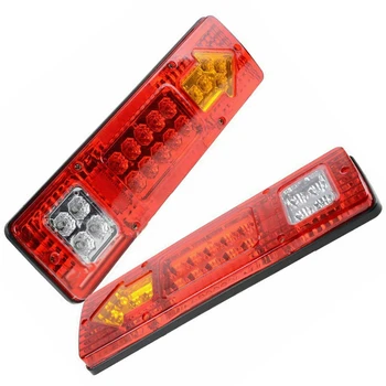 

1Pair 19 LED Tail Light 12V Car Truck Trailer Stop Rear Reverse Turn Indicator Lamp