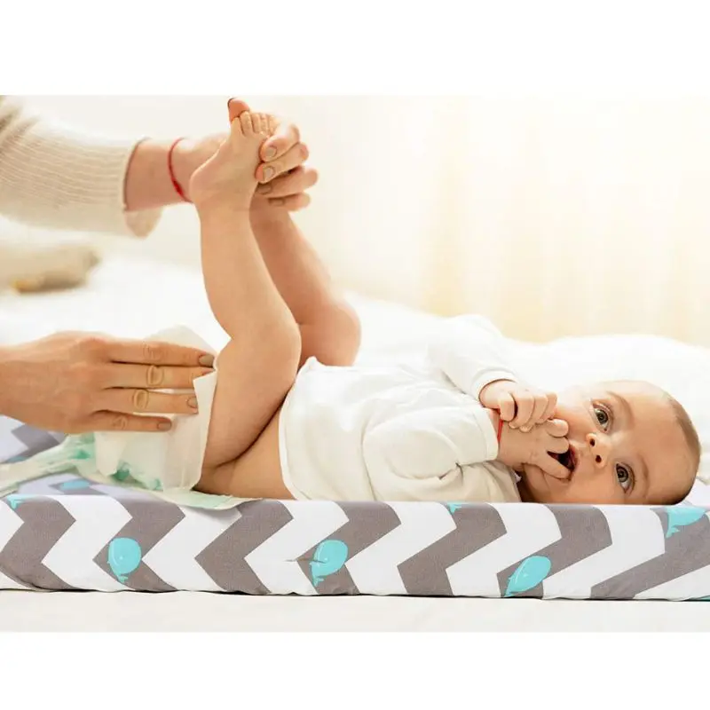 

Cradle Sheet Changing Pad Cover Set Ultra Soft Stretchy Fitted Change Pad Covers for Boys or Girls 2 Pack Whale/Cloud