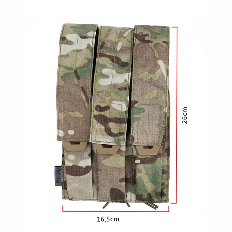 Tmc Tactical Triple Magazine Pouch Kriss Vector Molle Mag Carrier Smg Mag Camo Military Molle Multicam