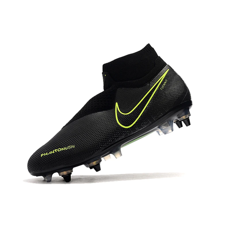 Nike Phantom VSN Elite DF SG-Pro футбольная обувь с защитой от засорения футбольная обувь с высоким голенищем бутсы уличные мужские мягкие футбольные бутсы Groud