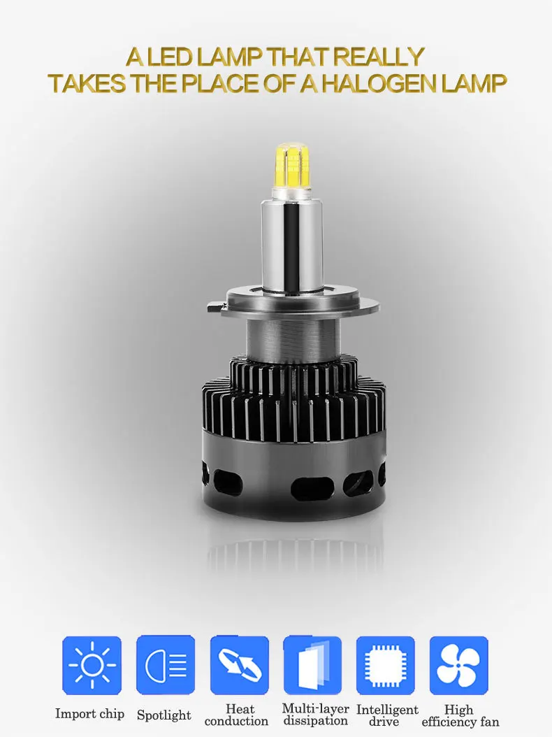 2 шт. H1 H3 H7 Led Canbus H8 H11 HB3 9005 HB4 9006 светодиодный головной светильник s мини 100 Вт 10000LM автомобильный светильник лампы автомобилей Авто Лампа