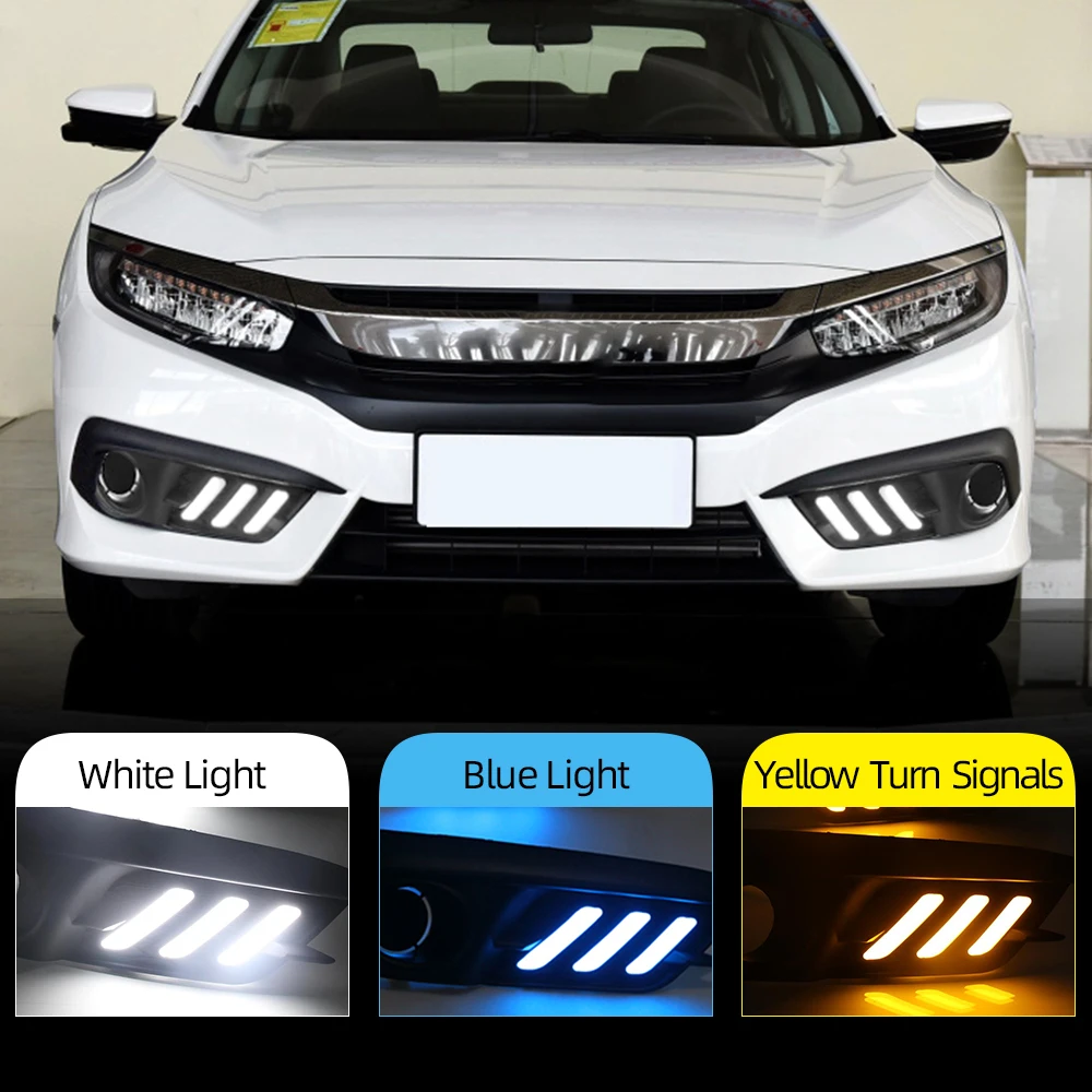 Автомобильный мигающий 2 шт. светодиодный DRL дневные ходовые огни с отверстием